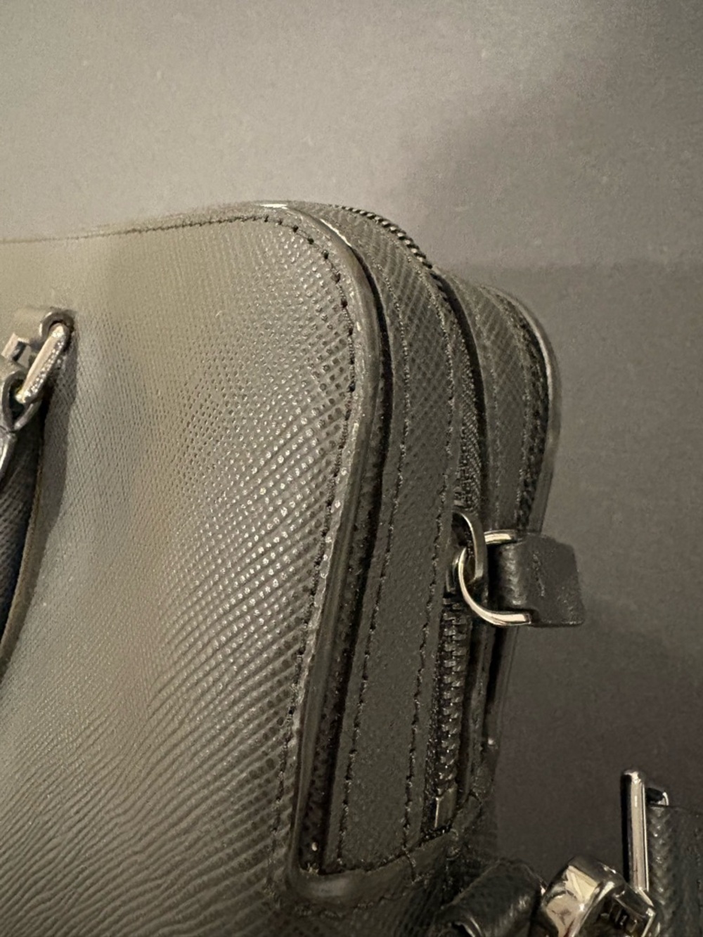 Michael Kors Black Saffiano Leather Briefcase with Shoulder Strap - Picture 9 of 13